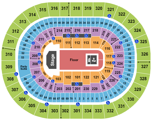 Moda Center Tyler, The Creator Seating Chart